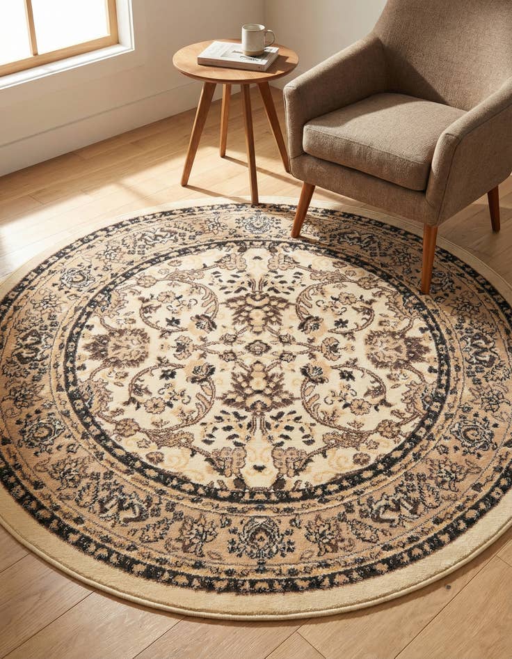 Detail image of 5' 3 x 5' 3 Yasmin Round Rug