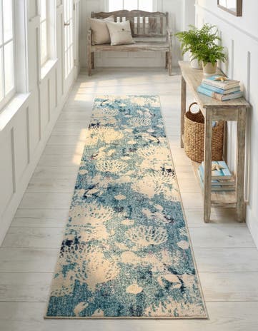 2' 7 x 13' 1 Washable Amalfi Runner Rug