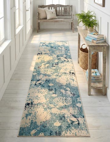 2' 7 x 13' 1 Washable Amalfi Runner Rug