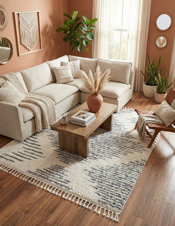 Detail image of 7' 10 x 7' 10 Serenity Shag Square Rug