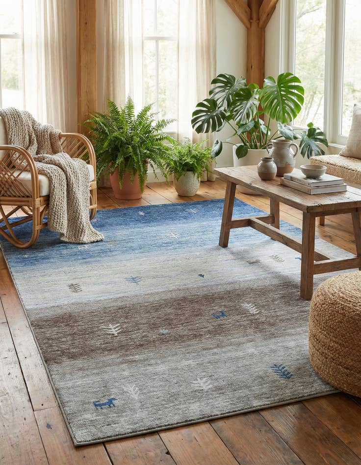 Detail image of 7' 10 x 10' Gabbeh Rug