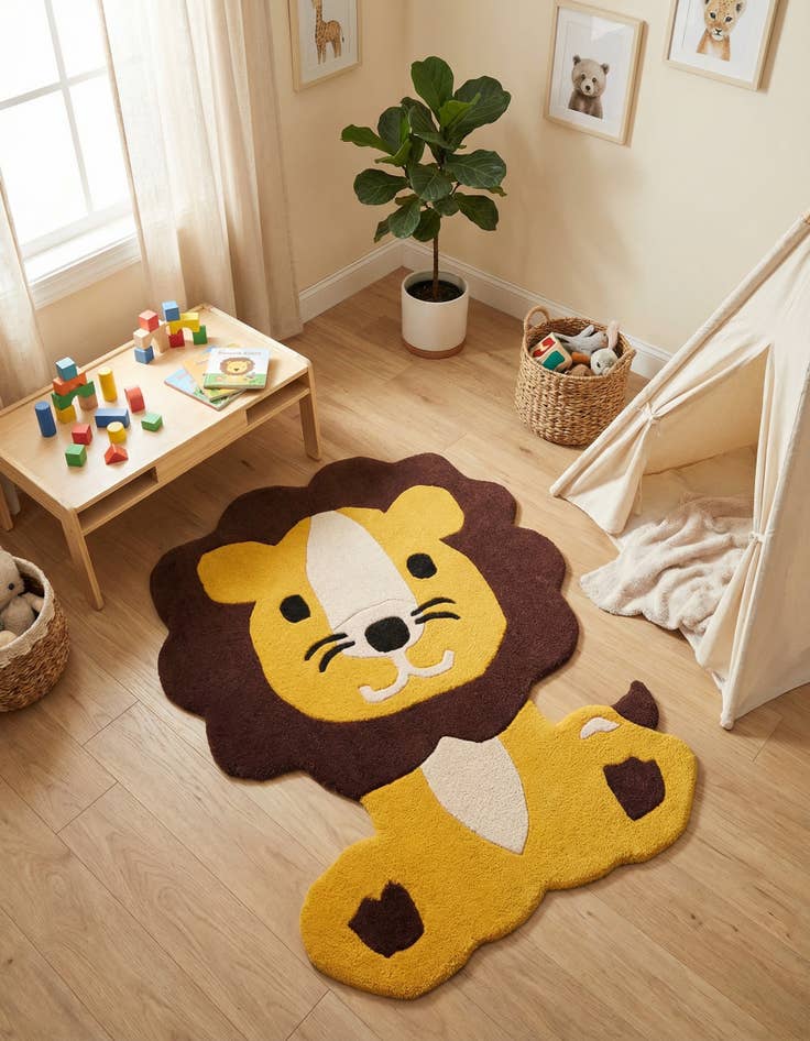 Detail image of 2' 6 x 3' 1 Playtime Kids Wool Freeform Rug