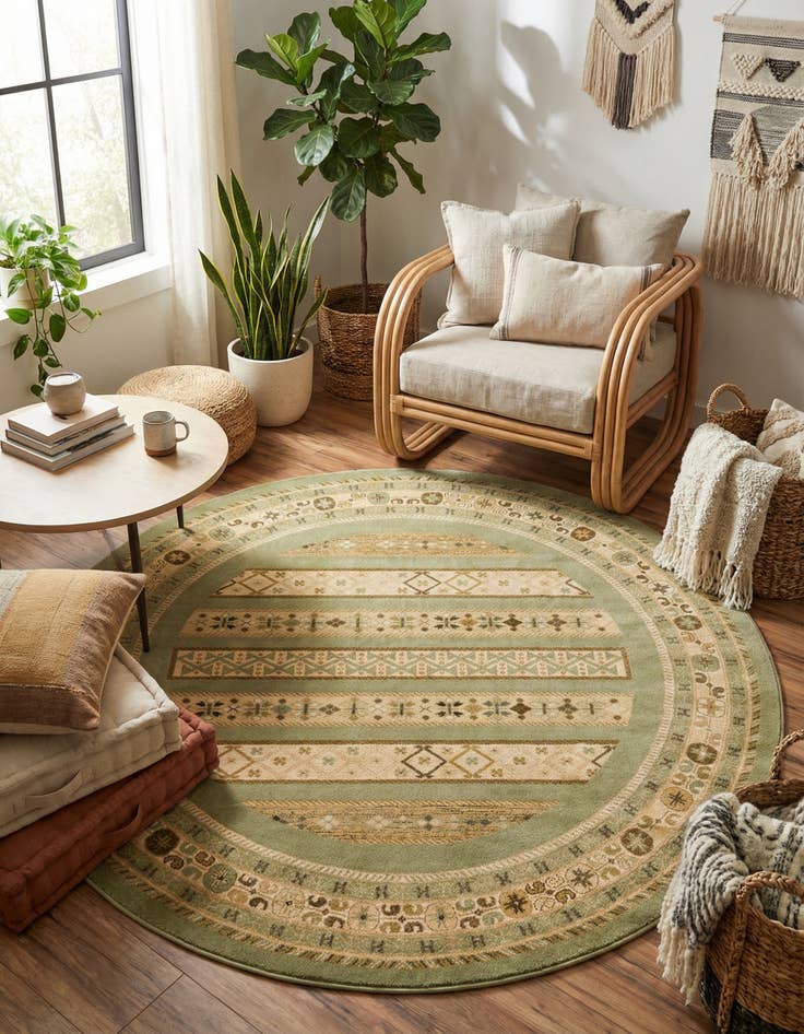 Detail image of 8' x 8' Kashkuli Gabbeh Round Rug