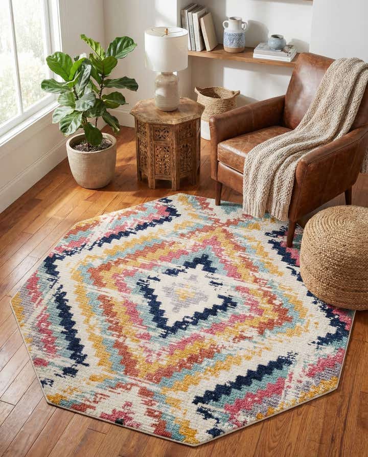 7' 10 x 7' 10 Tagine Octagon Rug