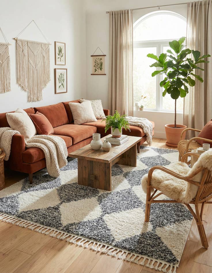 Detail image of 10' x 14' Serenity Shag Rug