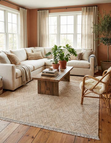 10' x 14' 1 Handmade Braided Jute Rug