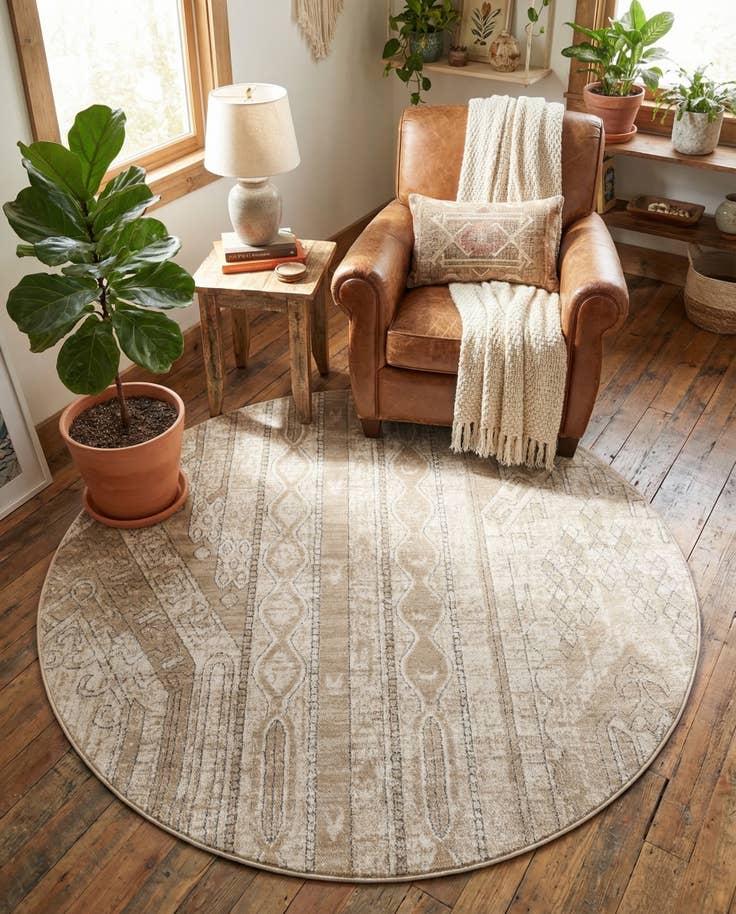 Detail image of 6' x 6' Oregon Round Rug