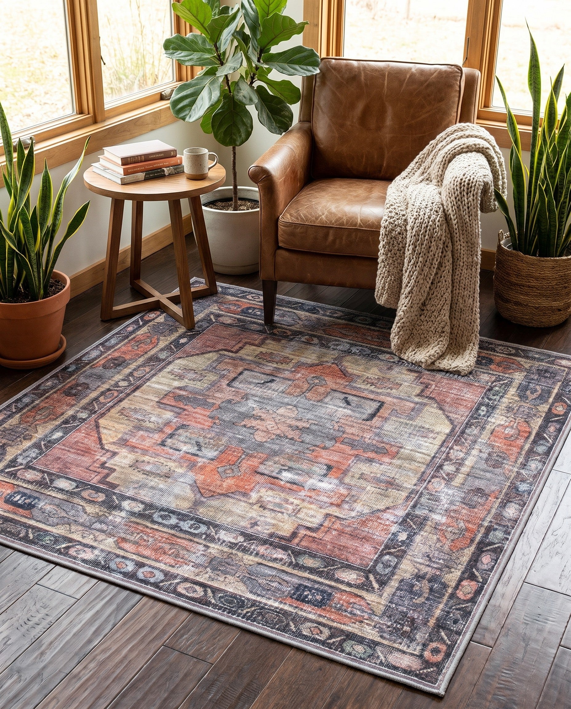 125cm x 125cm Maahru Square Rug