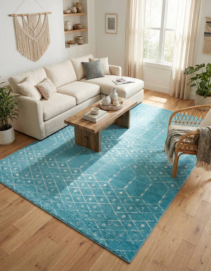 Detail image of 7' 10 x 10' Paxon Trellis Rug
