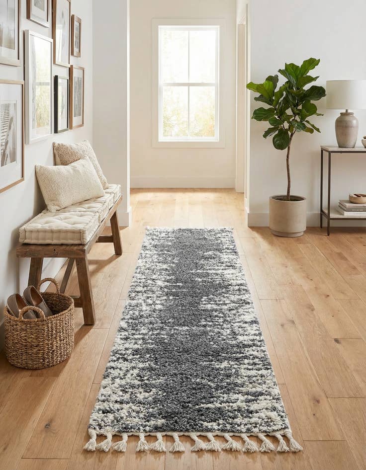 Detail image of 2' x 8' Serenity Shag Runner Rug