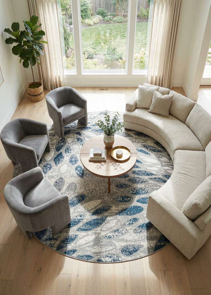 12' 4 x 12' 4 Charleston Round Rug