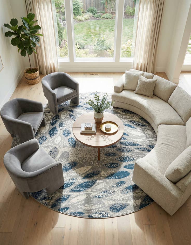 Detail image of 12' 4 x 12' 4 Charleston Round Rug