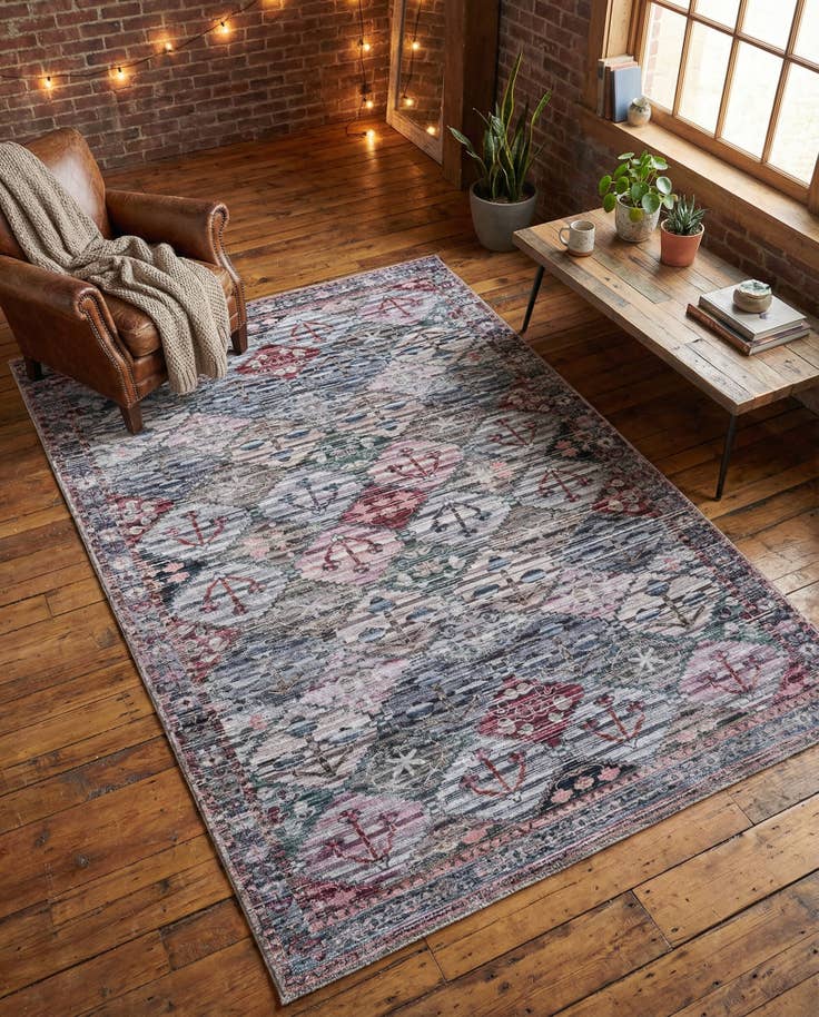 Detail image of 5' 3 x 8' Washable Mangata Rug