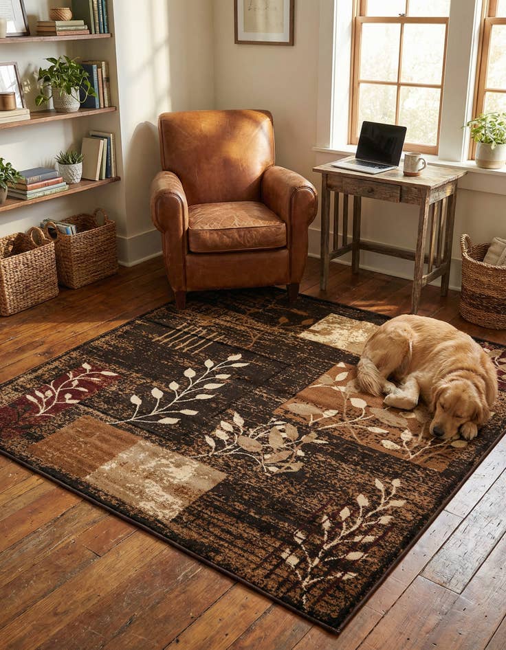 Detail image of 6' 1 x 6' 1 Cafe Square Rug