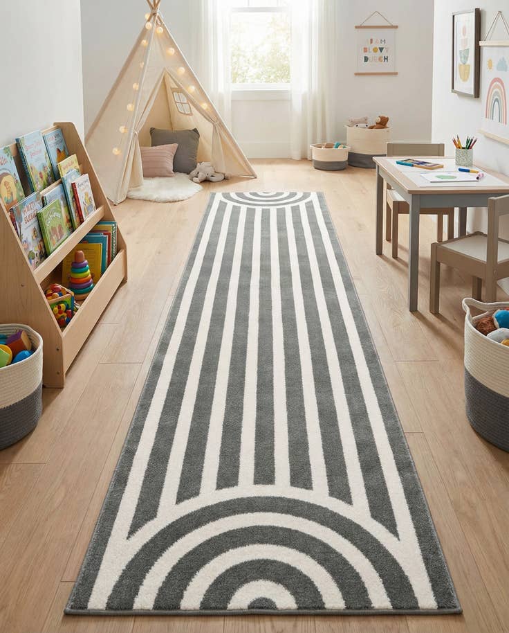 Detail image of 2' x 8' Whimsy Kids Runner Rug