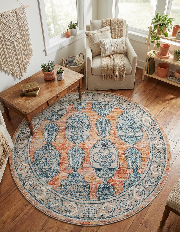Detail image of 4' x 4' Lola Round Rug