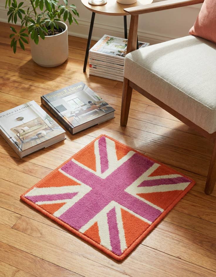 Detail image of Jane Seymour 1' 8 x 1' 8 Open Hearts Sample Rug