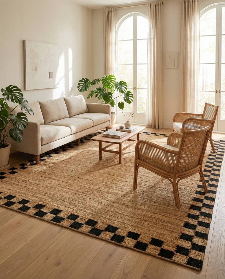 Detail image of 7' 10 x 10' Hand Woven Laurel Handwoven Jute Rug