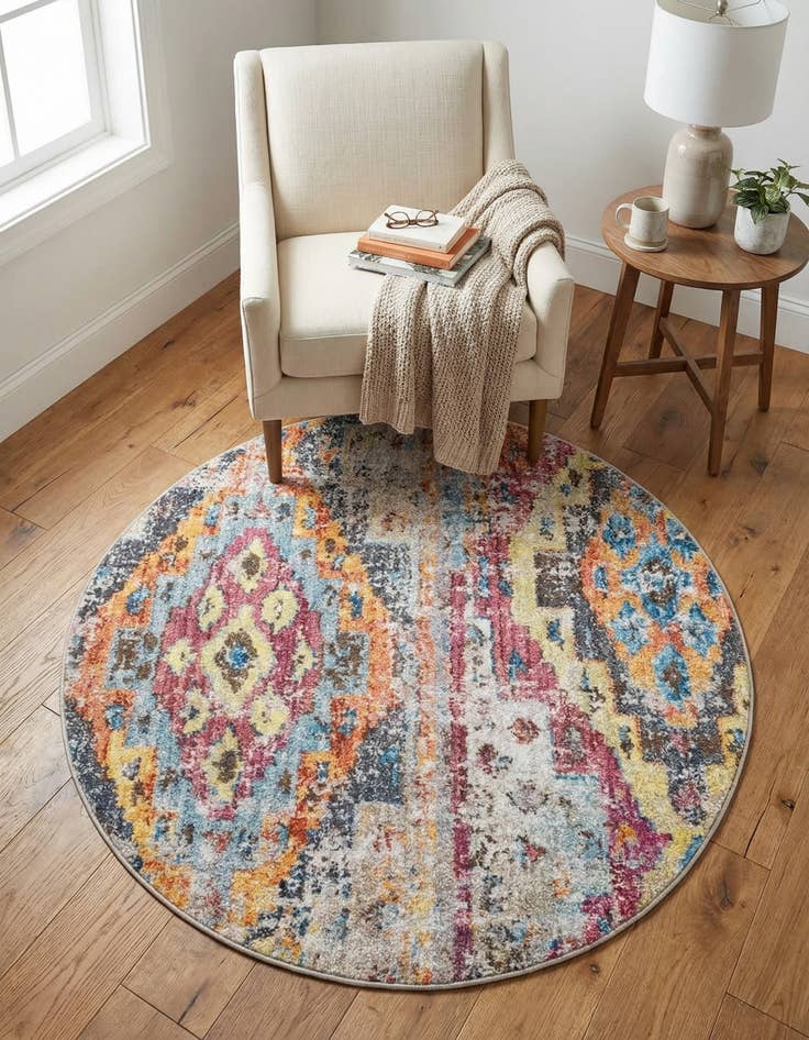 Detail image of 3' 3 x 3' 3 Madrid Round Rug