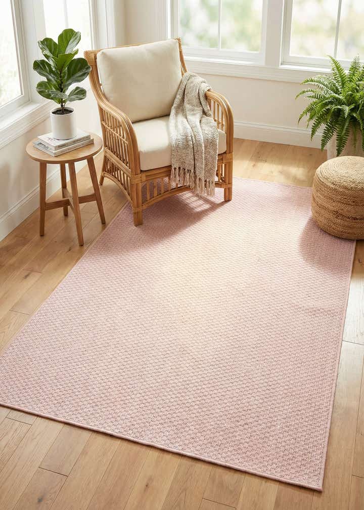 4' x 6' Easy-Clean Solid Indoor / Outdoor Rug
