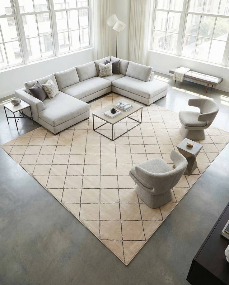 Detail image of 10' x 10' Vogue Geo Square Rug