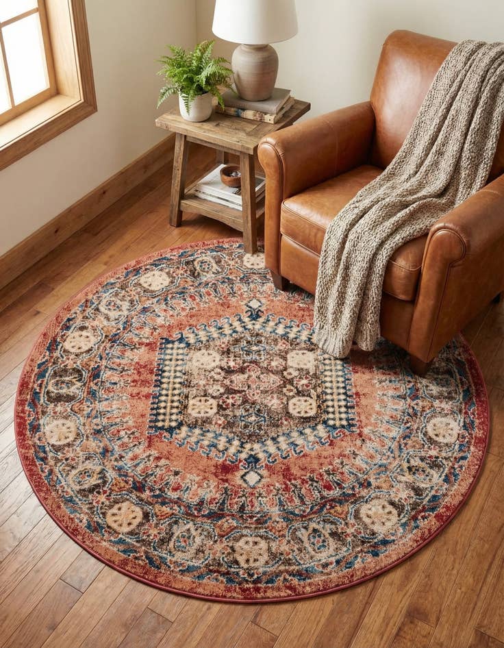 Detail image of 5' 3 x 5' 3 Eden Round Rug