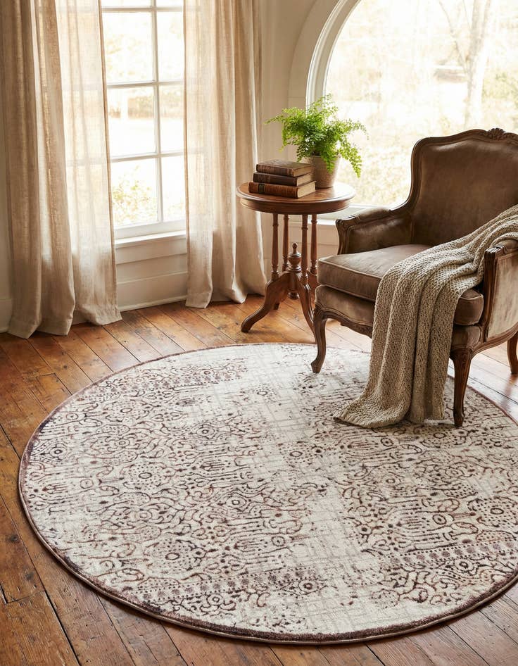 Detail image of 5' 3 x 5' 3 Derbyshire Round Rug