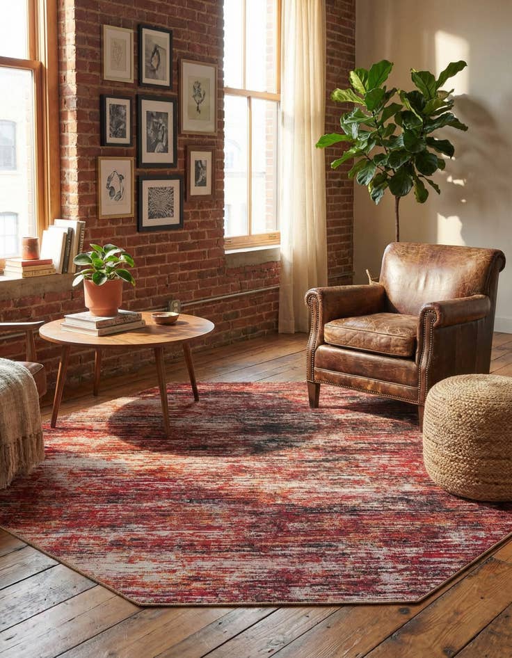 Detail image of 7' 7 x 7' 7 Asha Octagon Rug