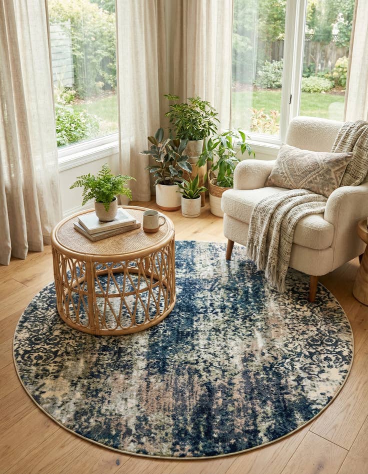 Detail image of 5' x 5' Ethereal Round Rug