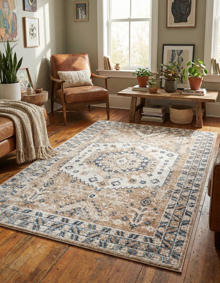 Detail image of 5' 3 x 8' Oxford Rug