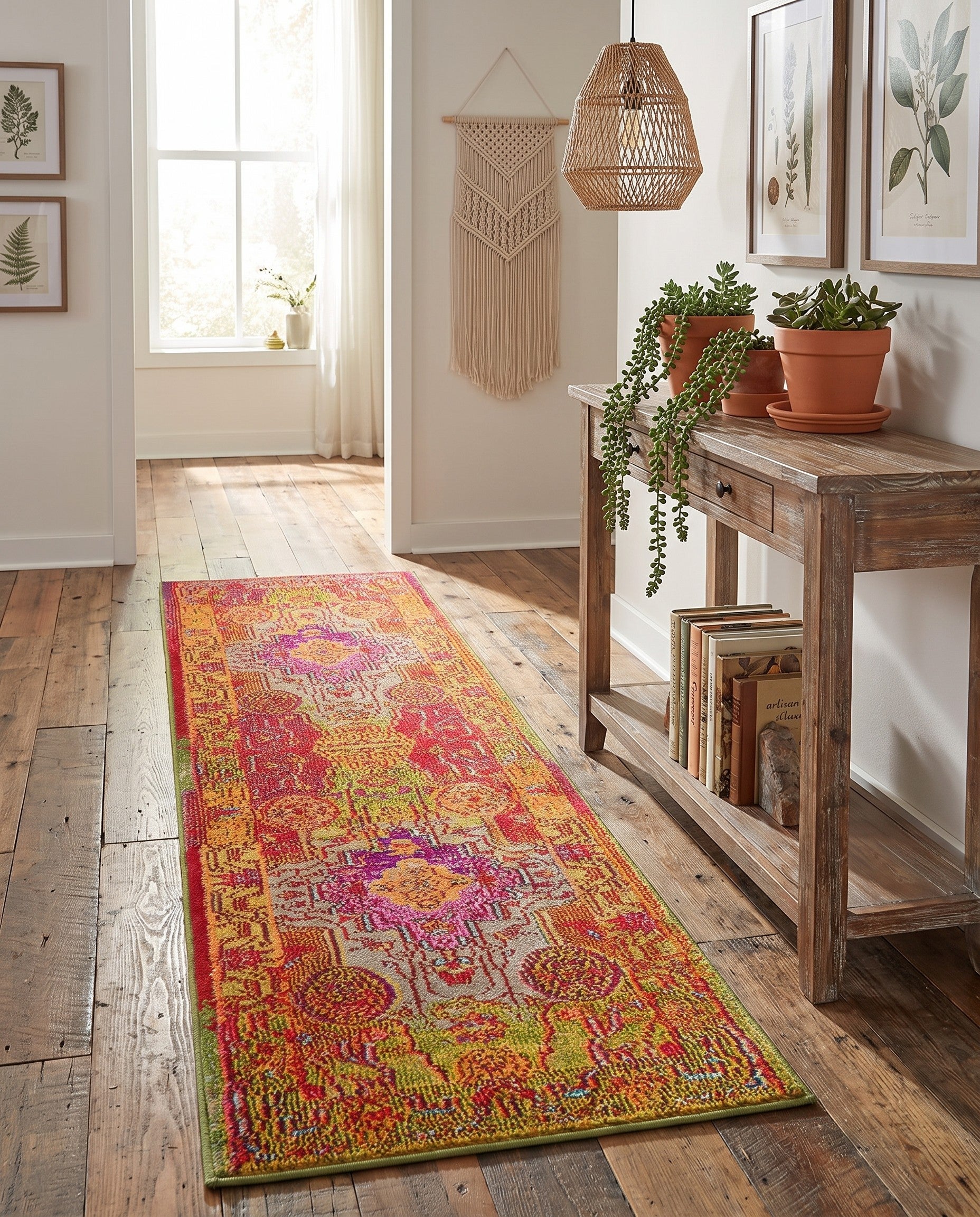 2' x 6' 9 Washable Arte Runner Rug