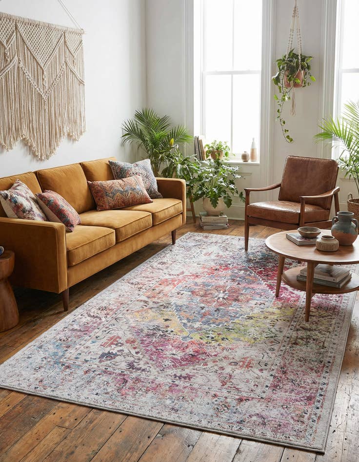 Detail image of 5' x 8' Washable Yara Rug