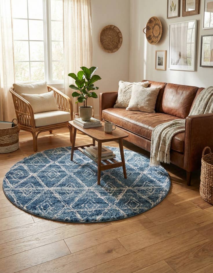 Detail image of 4' 7 x 4' 7 Atlas Round Rug