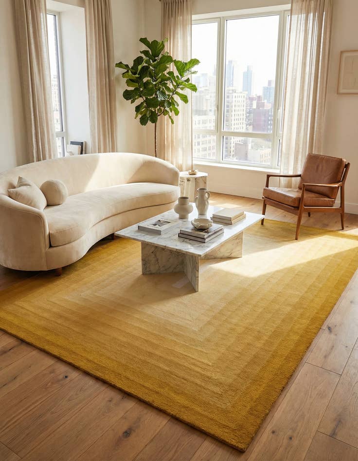 Detail image of  9' x 12' Ombre Wool Rug