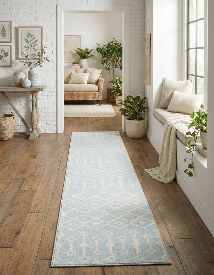 Detail image of 2' x 9' 10 Kasbah Trellis Runner Rug