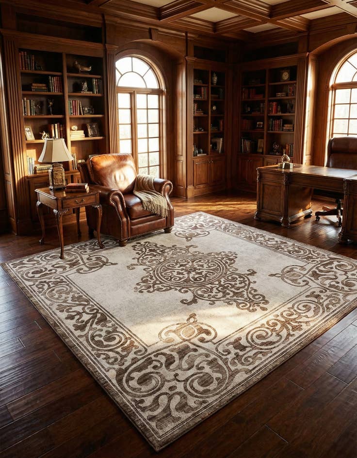 Detail image of 10' 8 x 10' 8 Hermitage Square Rug