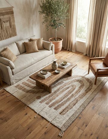 5' 8 x 6' 8 Hand Knotted Moroccan Wool Square Rug