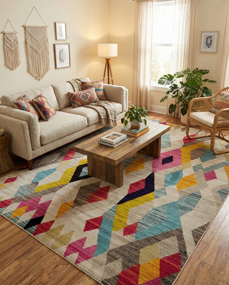 Detail image of 8' x 10' Washable Mesa Rug