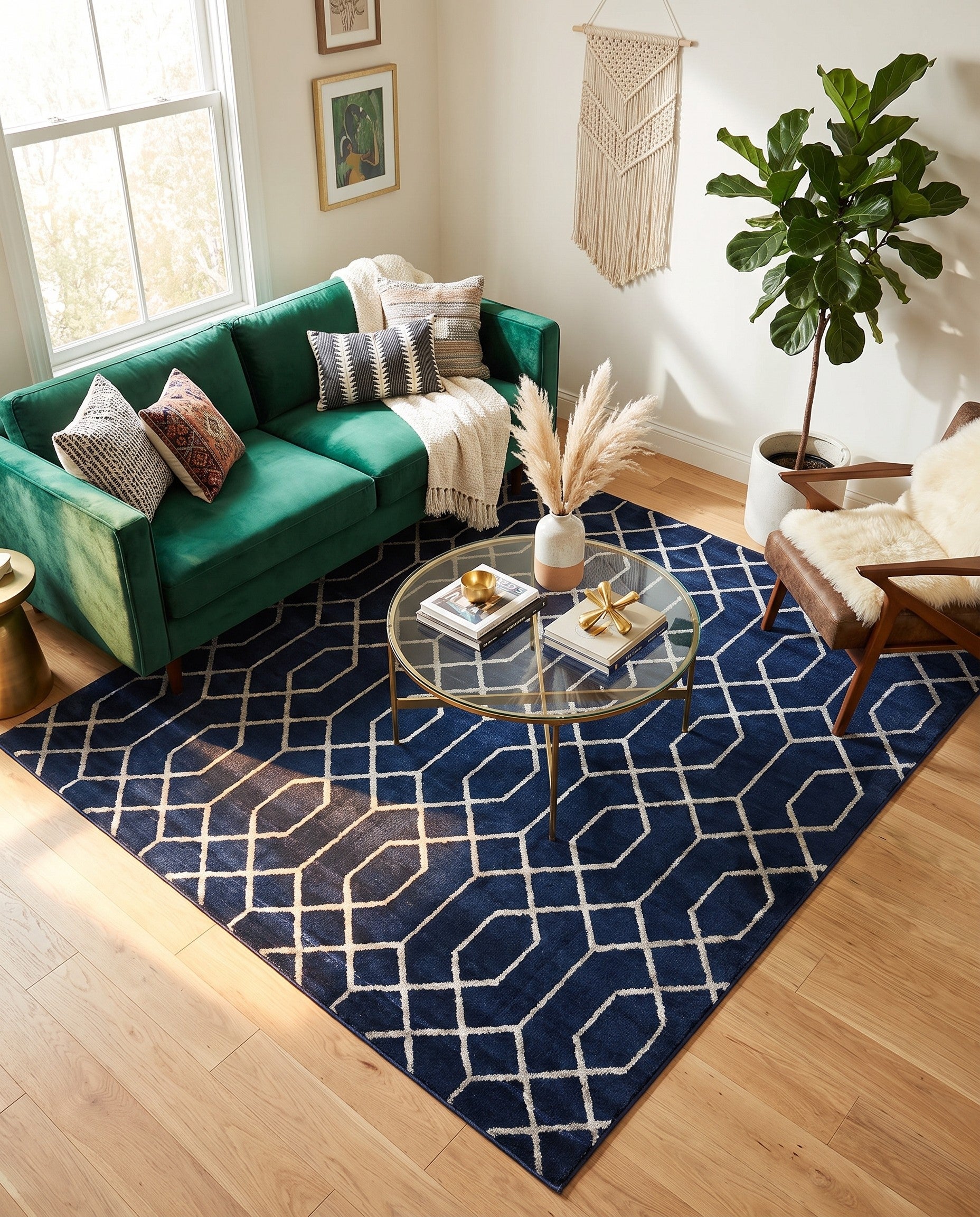 7' 10 x 7' 10 Marilyn Monroe™ Glam Trellis Square Rug