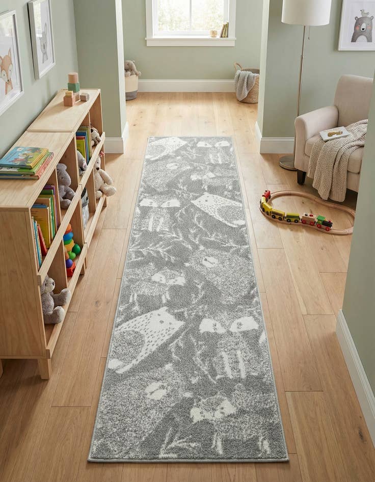Detail image of 2' x 8' Whimsy Kids Runner Rug