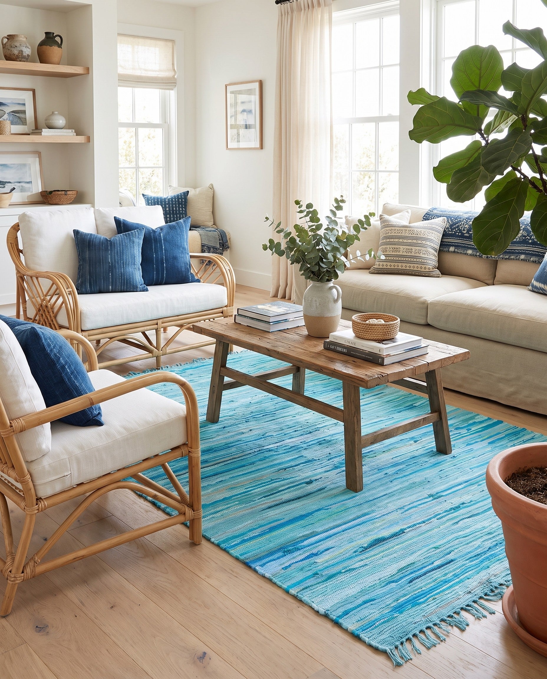 5' x 8' Chindi Cotton Rug