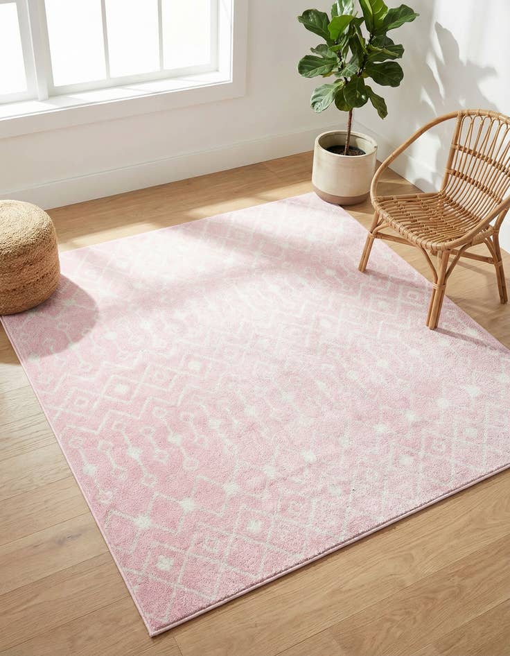 Detail image of 6' x 6' Moroccan Trellis Square Rug