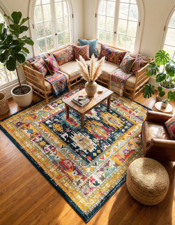 Detail image of 10' x 10' Carrington Square Rug