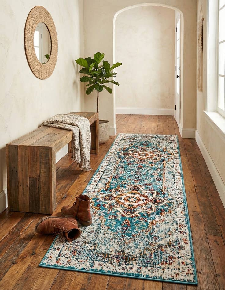 Detail image of 2' 2 x 6' Amulet Runner Rug