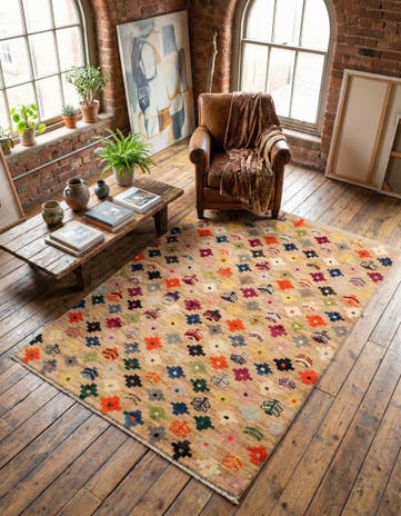 4' 4 x 5' 11 Hand Knotted Balouch Wool Rug