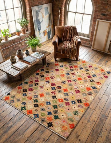 4' 4 x 5' 11 Hand Knotted Balouch Wool Rug