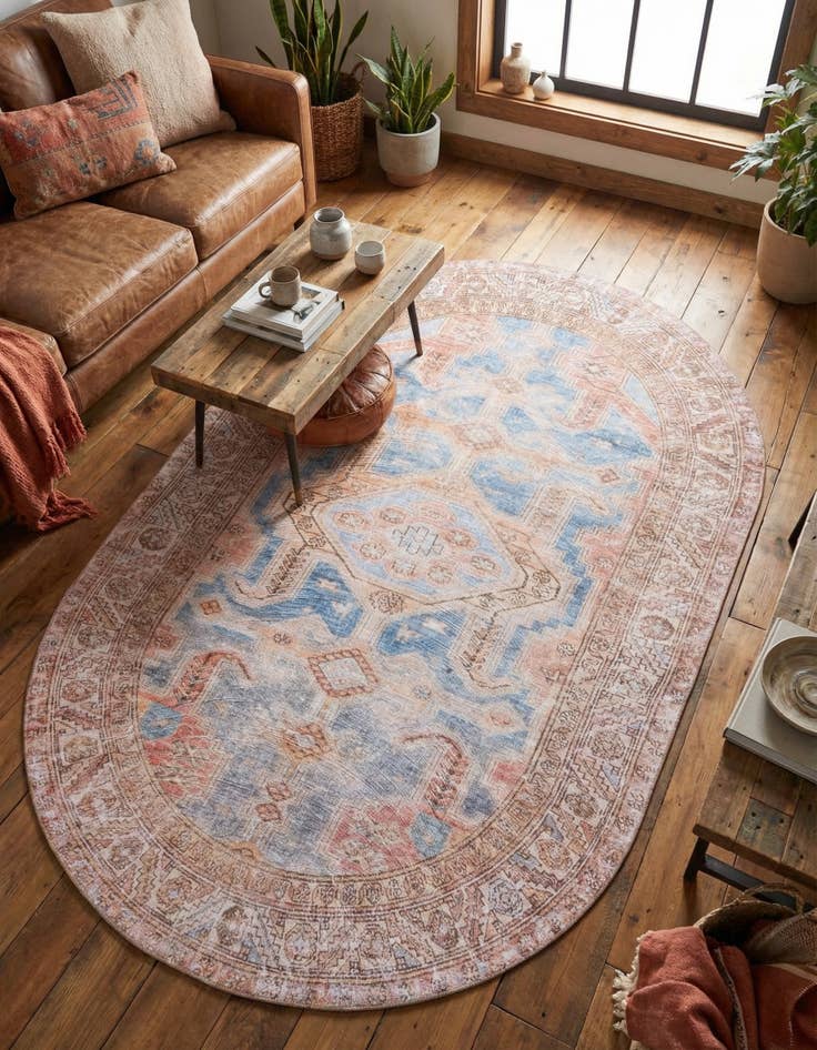 Detail image of 7' 6 x 10' 6 Timeless Oval Rug