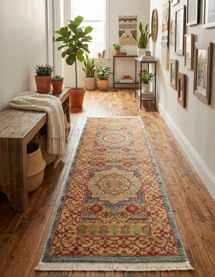 Detail image of 2' x 6' Mamluk Runner Rug