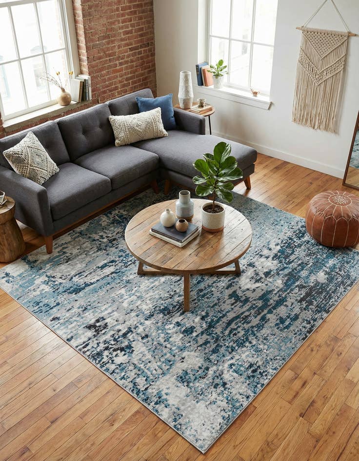 Detail image of  7' 10 x 7' 10 Leipzig Square Rug