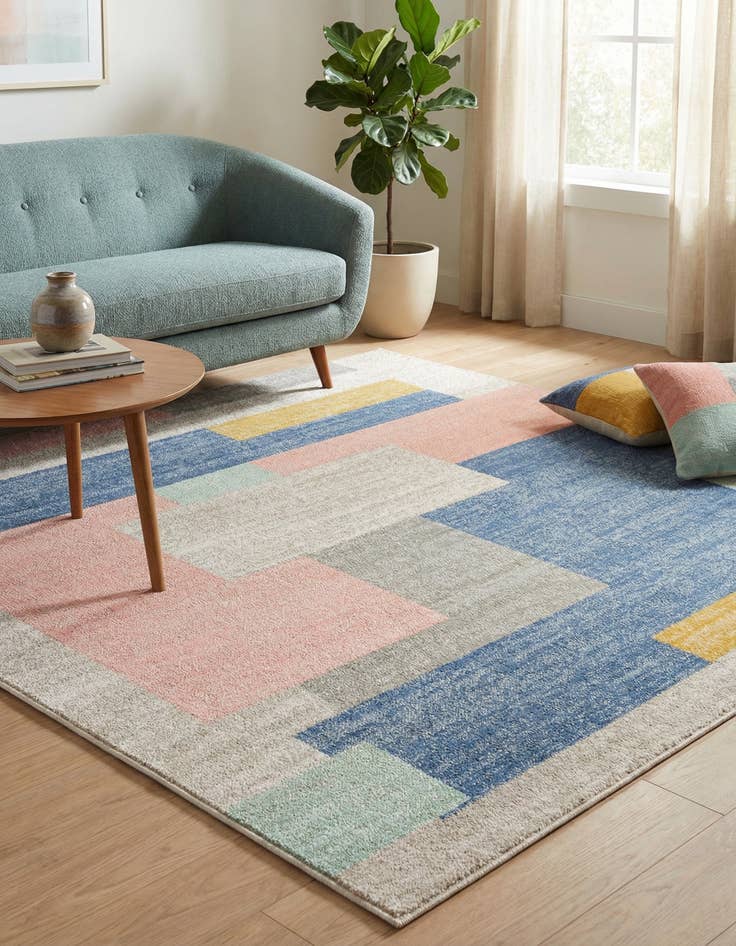 Detail image of 6' x 6' Lotus Square Rug